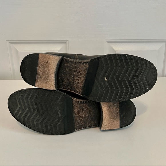 Frye Veronica Shortie Boot Black Stone Wash Size 10 - Picture 10 of 10